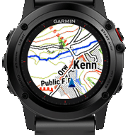 screenshot Map of Garmin Fenix